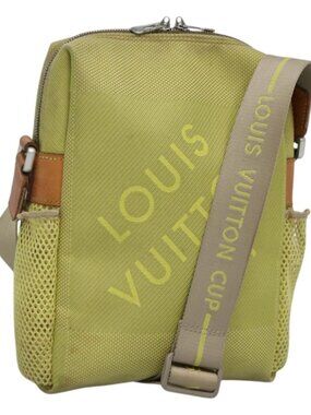 LOUIS VUITTON Damier Geant LV Cup Weatherly Bag Yellow M80636 LV Auth BD482
